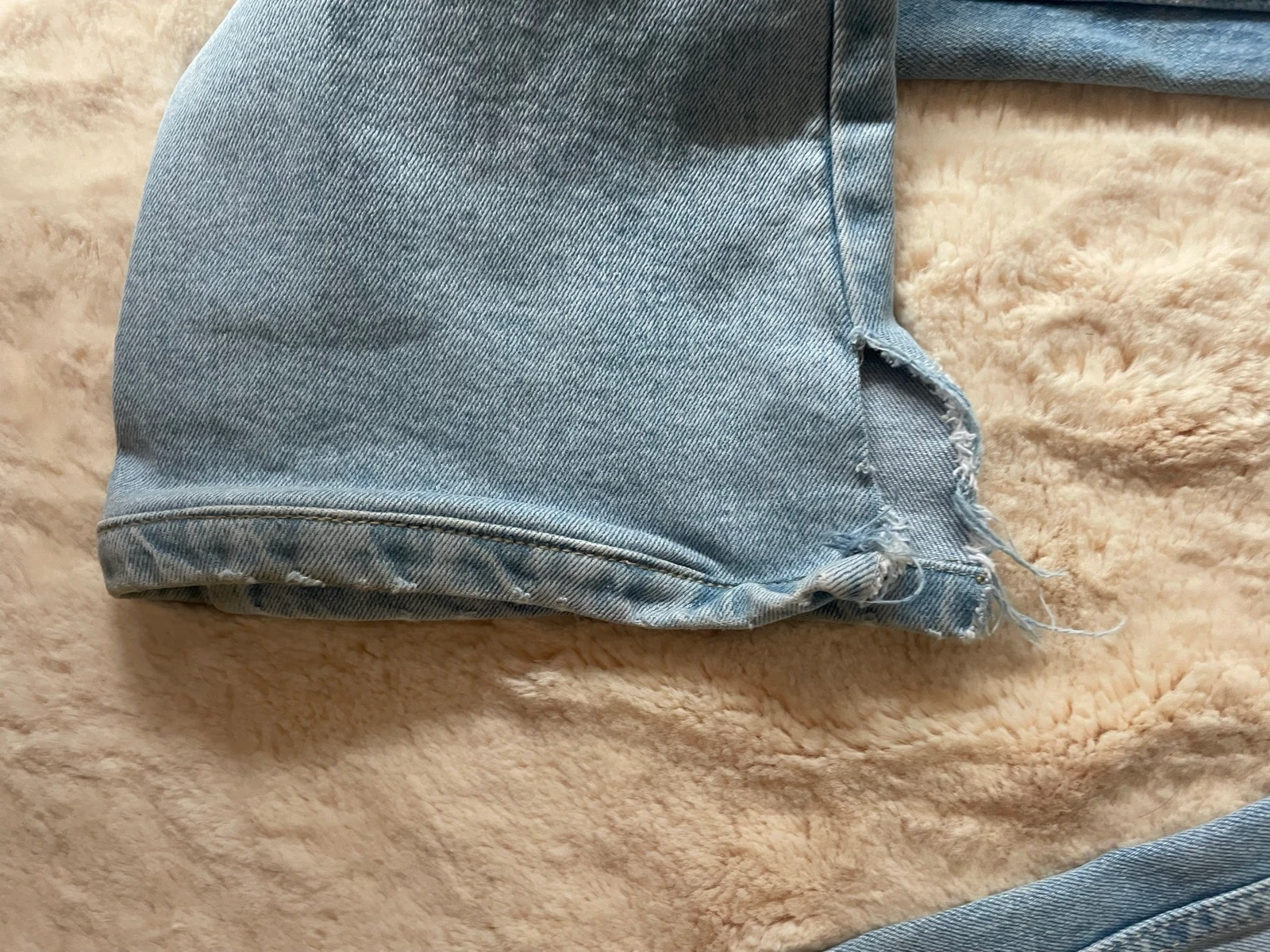 Distressed Blue Skinny Flare Jeans – photo 9